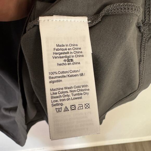 J.Crew Broken In Shirt SZ XL Gray Short Sleeve Crewneck Pullover Stretch Cotton - Picture 8 of 9